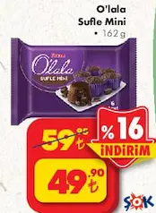 ÜLKER OLALA SUFLE MİNİ KEK 162 G fiyat ve kampanya bilgisi